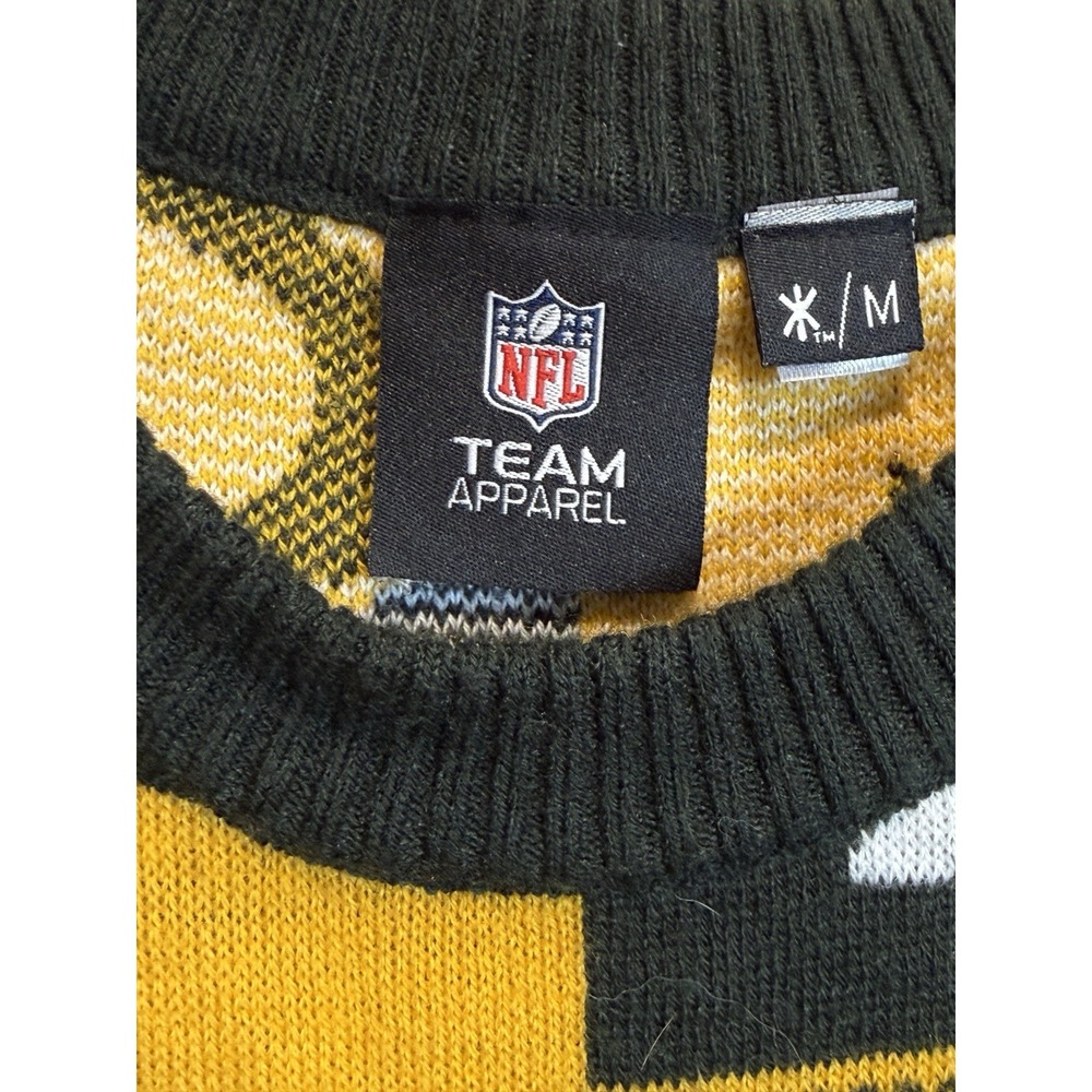 Green Bay Packers Ugly Christmas Sweater Men's Medium NFL Team Apparel - Picture 3 of 4